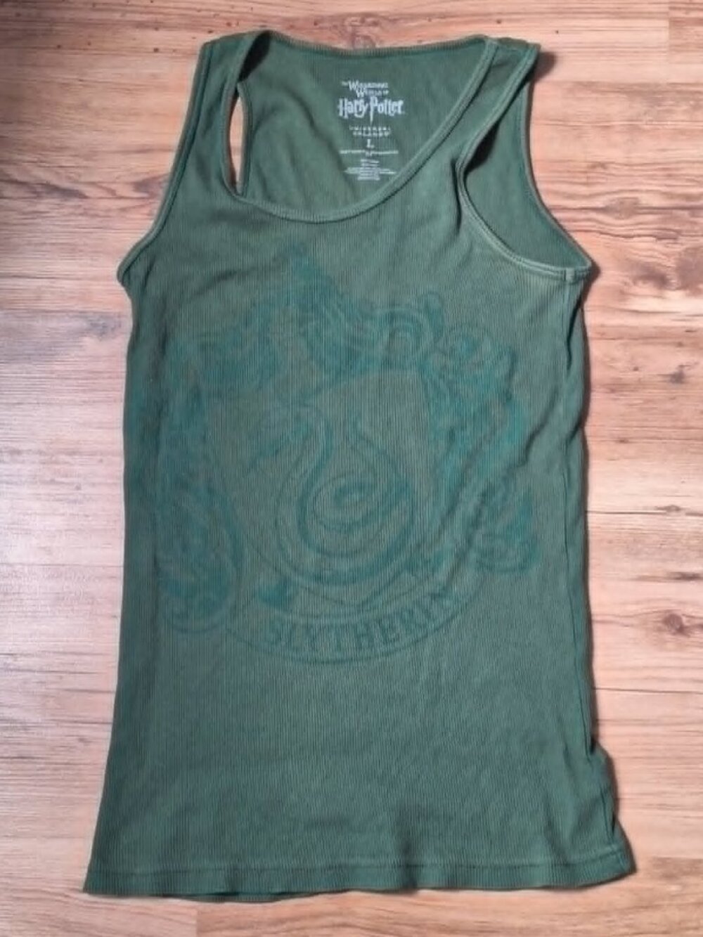 (free with purchase) Harry Potter Slytherin long ribbed tank top (S/M)